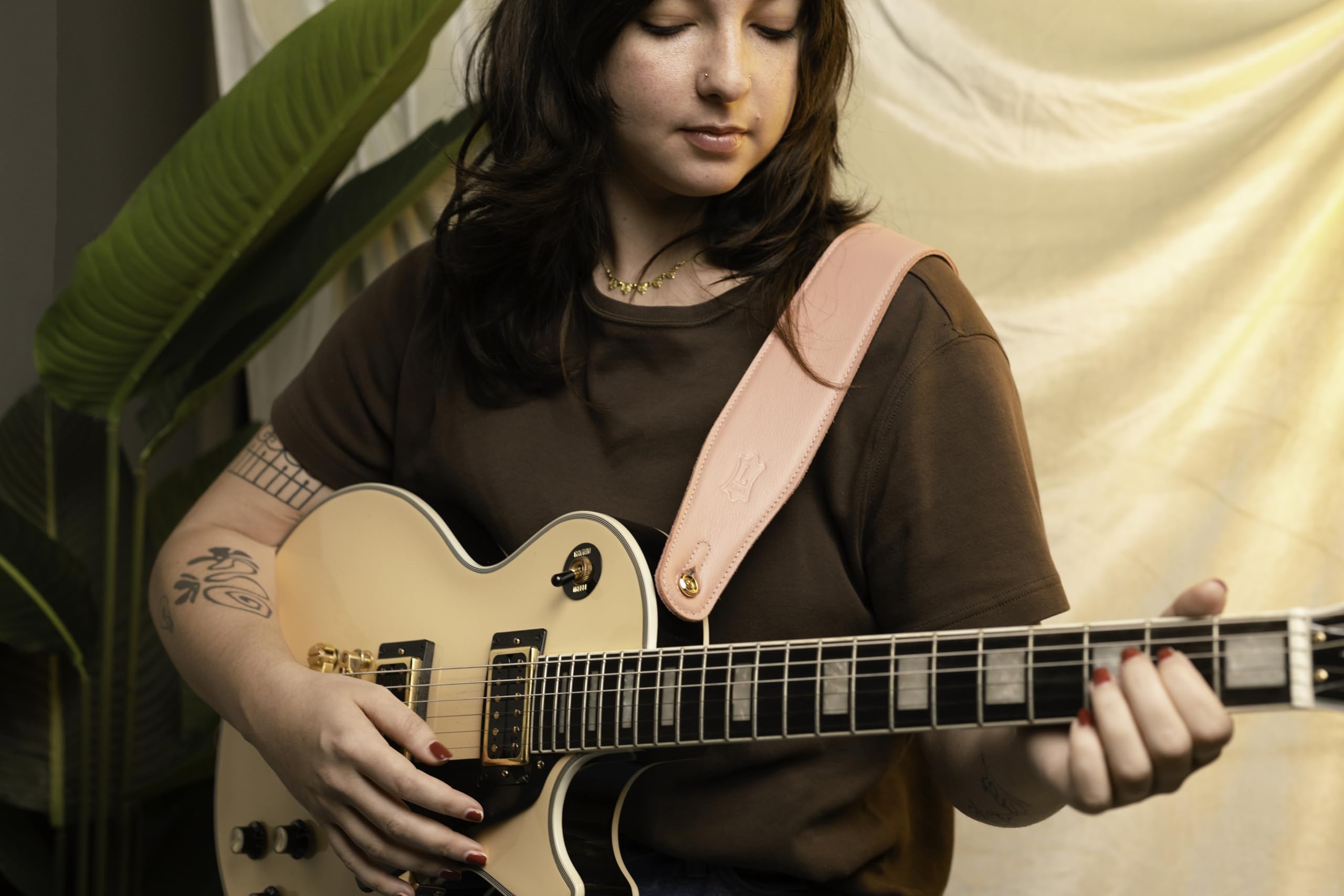 Levy's Leathers Gitarrengurt (M26GFP-PNK)