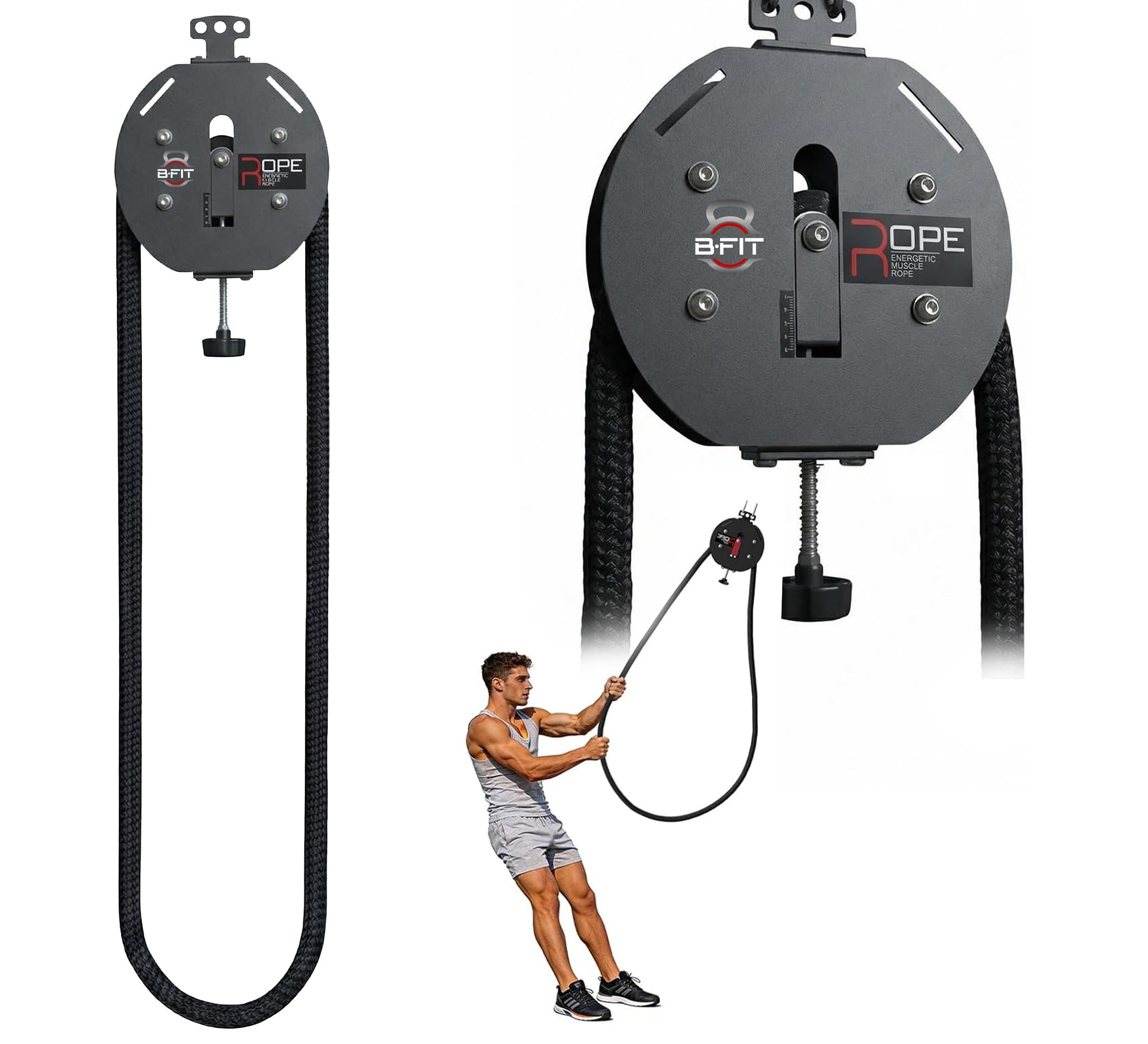 B Fit Pull Rope Fitness Rope Training Endless Trainer Training Endless Rower Machine Gym Equipment Exercise. (E002)-image-30
