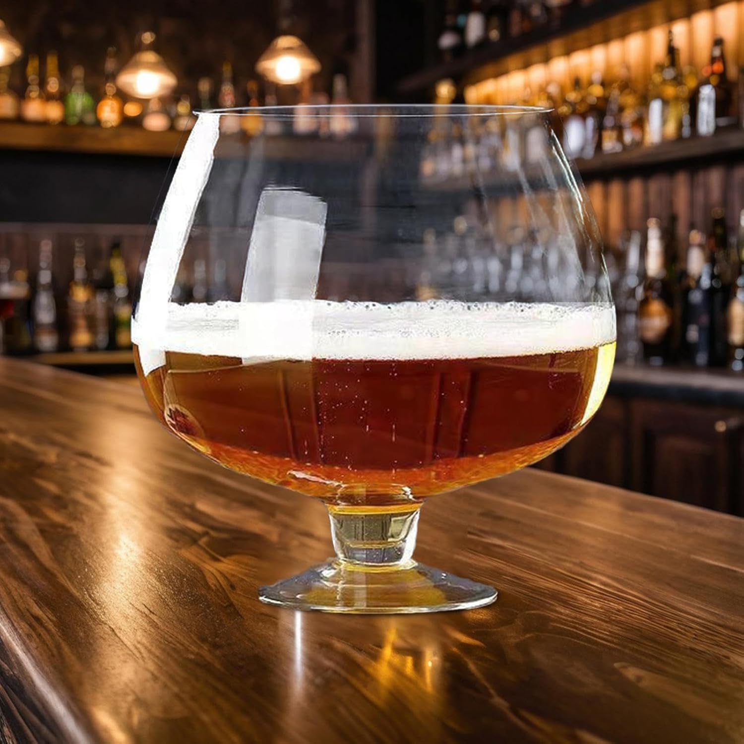 Big Beer Mug,Large Beer Cup Mug | Everyday Drinking Glasses, Heavy Cocktail Glasses, Solid for Party Bar Beverages, Coffee, Tea