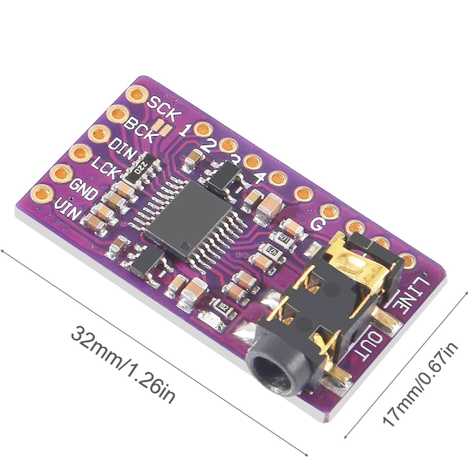 MINI CONVERTITORE AUDIO DIGITALE / ANALOGICO CON USCITA 3,5MM STEREO PER CUFFIE