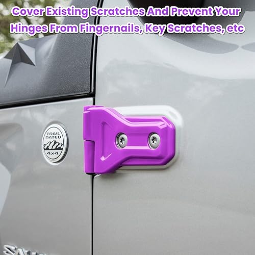 Vista 40 de Cubierta de bisagra de puerta, accesorios exteriores, decoración para Jeep Wrangler JL JLU Sport Sahara Freedom Rubicon Unlimited y Gladiator JT 2