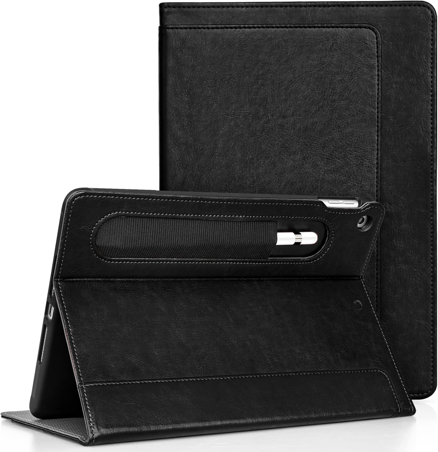 JETechCase for Samsung Galaxy Tab A7 10.4-Inch 2020 (SM-T500/T505/T507), Slim Folio Stand Protective Tablet Cover, Multi-Angle Viewing, Auto Wake/Sleep (Black)