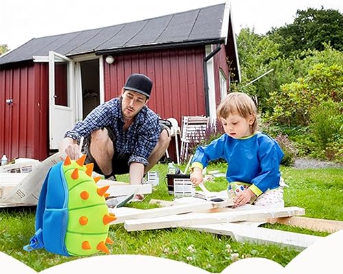 Miniatura 7 de yisibo Mochila de dinosaurio para niños y niñas, ligera, impermeable, preescolar, viajes, para niños y niñas, para niños de 2 a 7 años