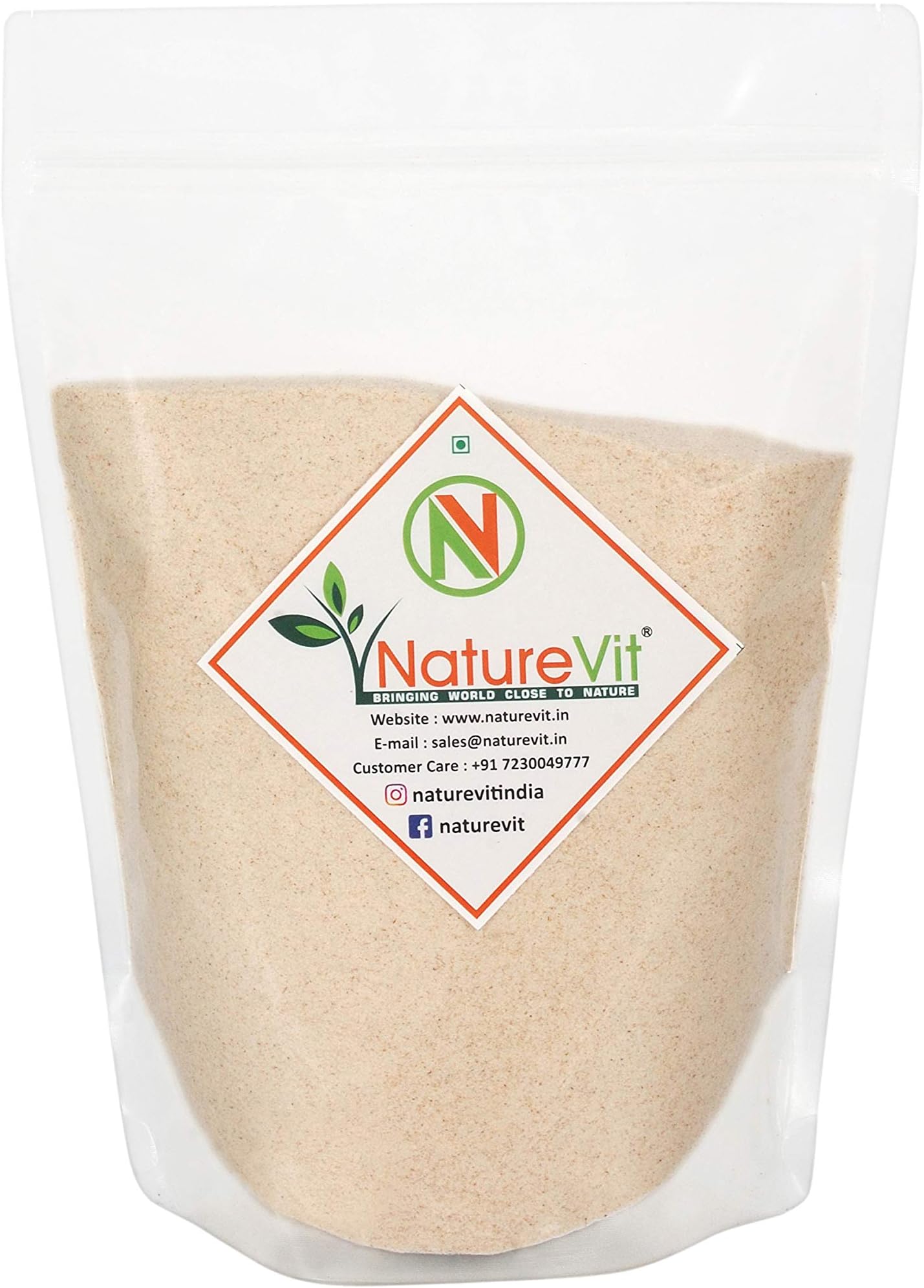 NatureVit Psyllium Husk Powder, 400g | Natural Fiber Supplement for Digestion & Gut Health | Keto-Friendly & Gluten-Free | Ideal for Low-Carb Baking, Bread & Smoothies