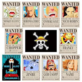 ONE PIECE １〜60& WANTED Amazon.com: TYZZHOA 15in×11in Anime One Piece Wanted Bounty