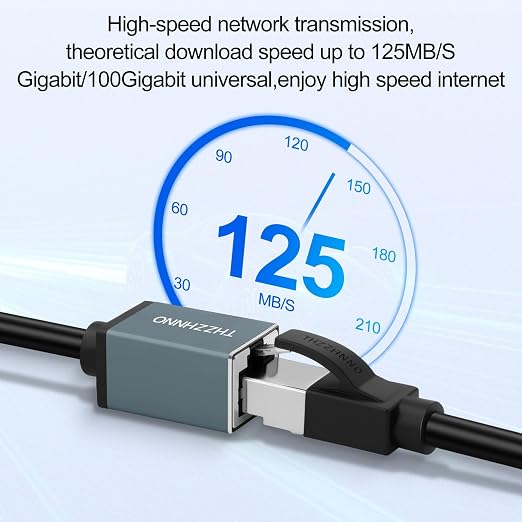 Cable de Extensión Ethernet Cat6 3m Pack de 2, RJ45 Macho a Hembra 1000Mbps miniatura 5