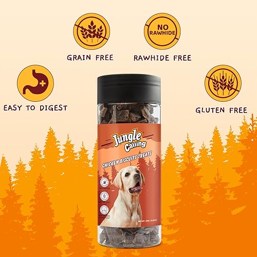 Miniatura 3 de Jungle Calling Golosinas para perros, golosinas naturales de entrenamiento de perros con alto contenido de proteínas con pollo real, mordeduras