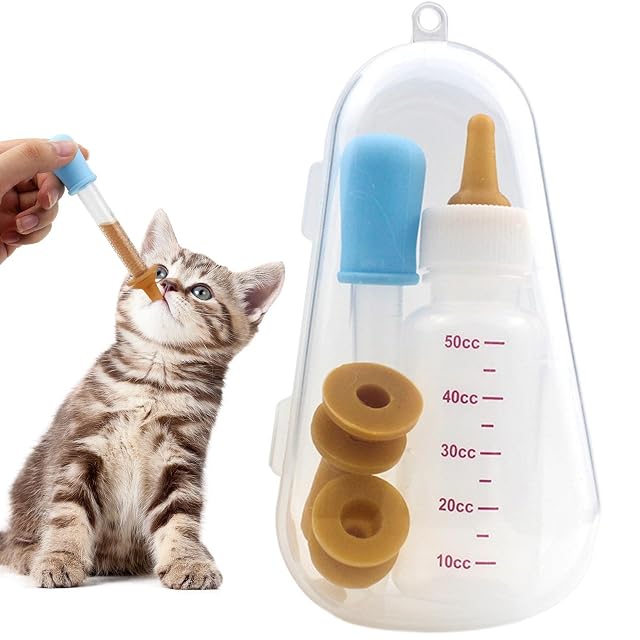 FLAVAS Kit de alimentación con biberón para Gatitos