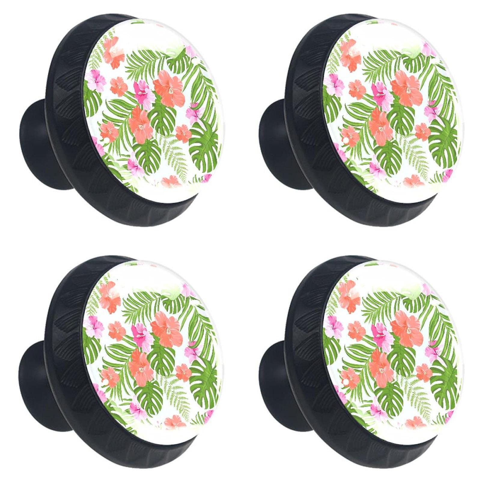 Bouton de tiroir en cristal 30 mm floral pour relooker une commode de chambre
