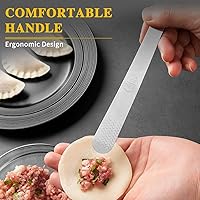 Vista 5 de Juego de moldes de prensa para albóndigas y cortador - Haz piel de albóndiga, relleno, empanadas, ravioles - Accesorios de cocina