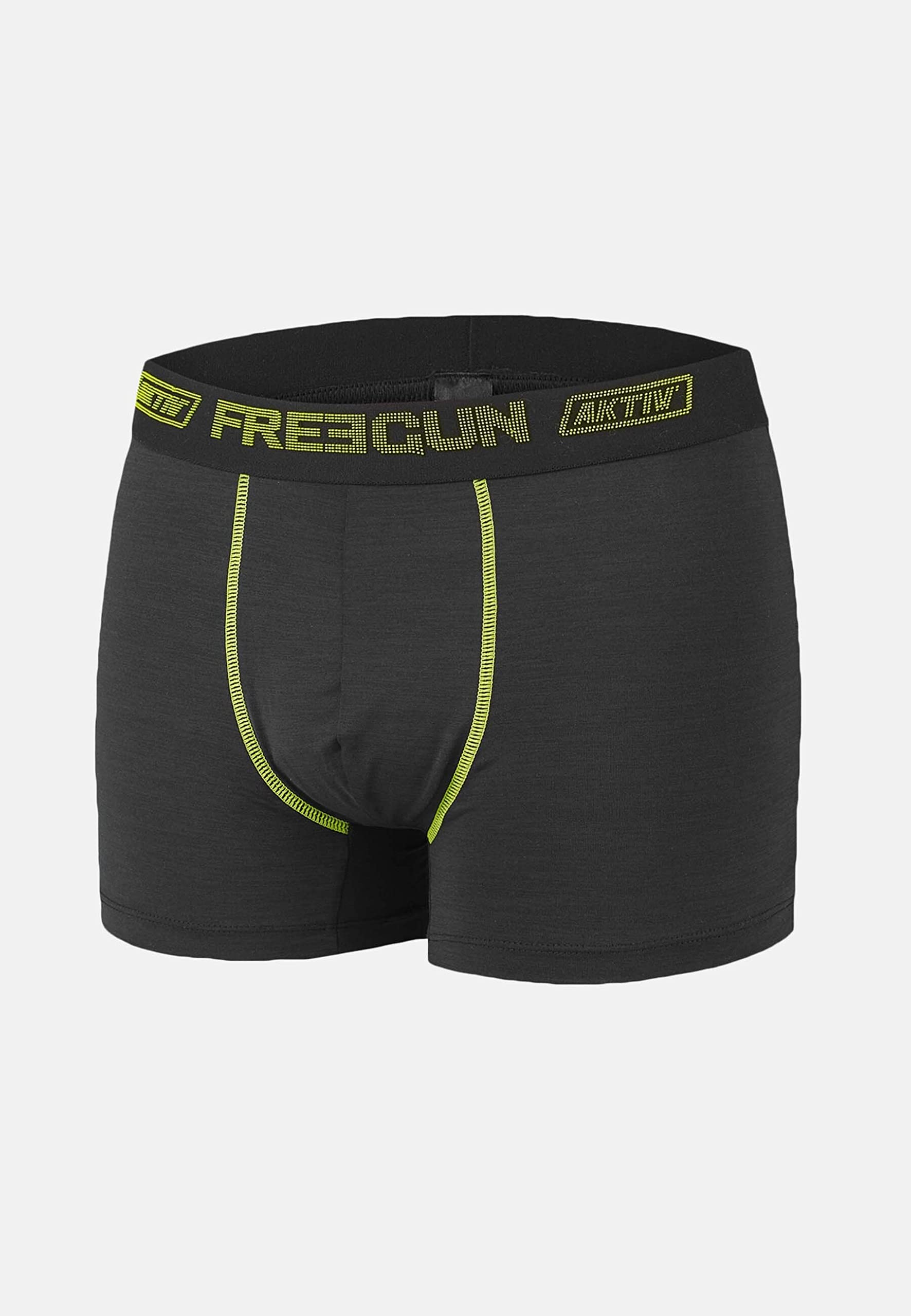 FREEGUN Calzoncillos Hombre Boxer Dulce, Ropa Interior Hombre, Aktiv, Training y Libertad de Movimiento (Lote de 4)