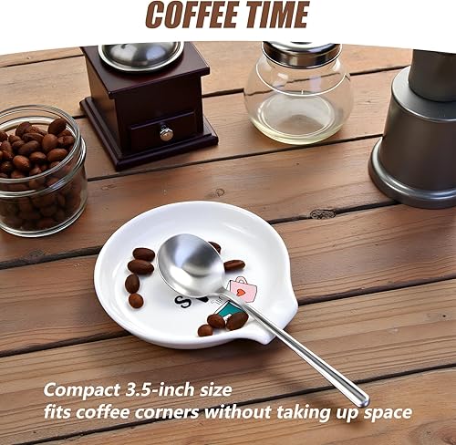 Miniatura 5 de Soporte de cuchara de cerámica, soporte para cuchara pequeña para estación de café, accesorios de bar, decoración de mesa, cuchara