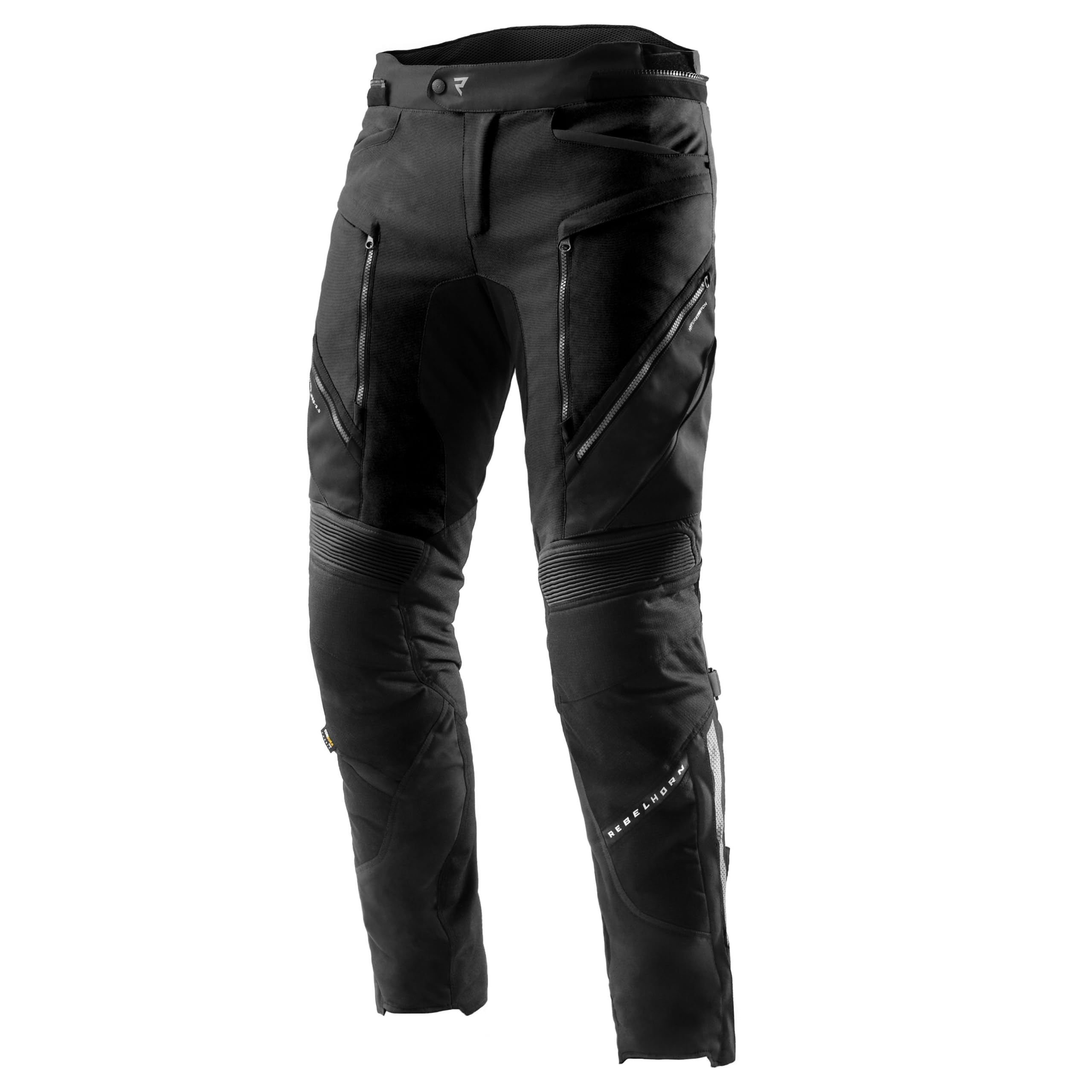 REBELHORN Hardy 3.0 Motorradhose Herren | Textil | Knie und Hüftprotektoren Stufe 2 | HydraShield PRO In&Out Membran | Belüftungspaneele | Abnehmbare Thermofutter | 3 Beinlängen | Größen bis 10XL