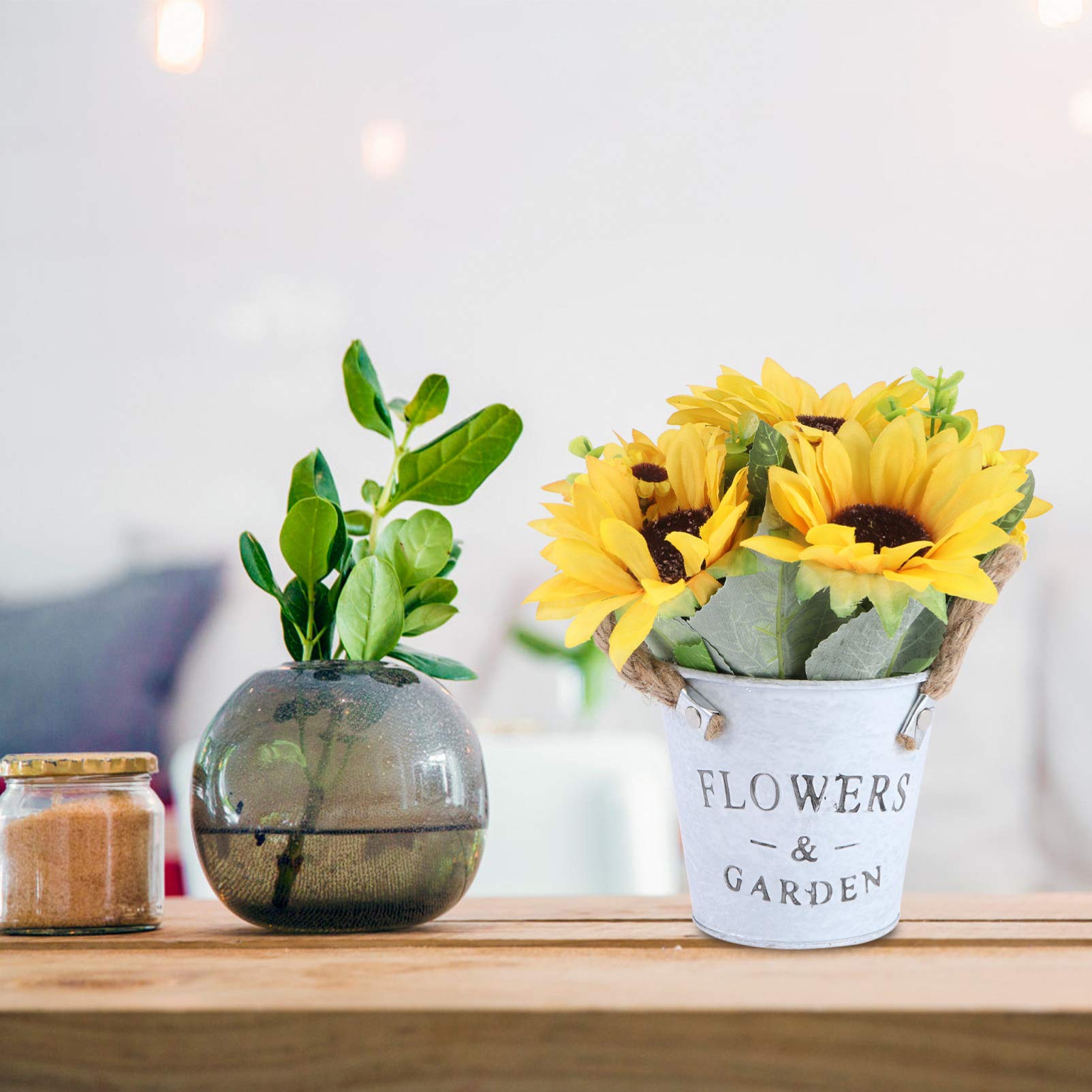Amazon.de: Amosfun Knstliche Sonnenblumen, Topfpflanze, knstliche  Sonnenblume, Bonsai, knstliche Blumen im Topf, fr rustikale Bauernhaus,  Hochzeit, Heimdekoration