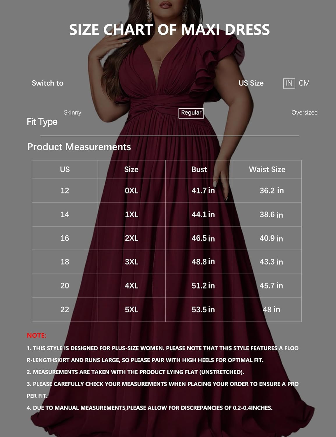 Women's Plus Size Bridesmaid Dresses Chiffon Wedding Guest Summer Maxi Dress Elegant Prom Evening Party Cocktail Gown - Image 6