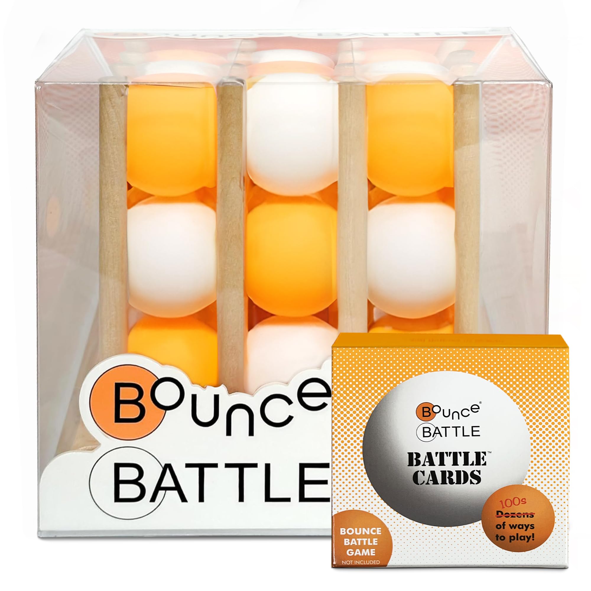 Tournament Edition – Wood Game Set with 36 Battle Cards – Fast-Paced Family & Party Game of Strategy, Skill & Chance – Fun Gift for Kids, Teens & Adults