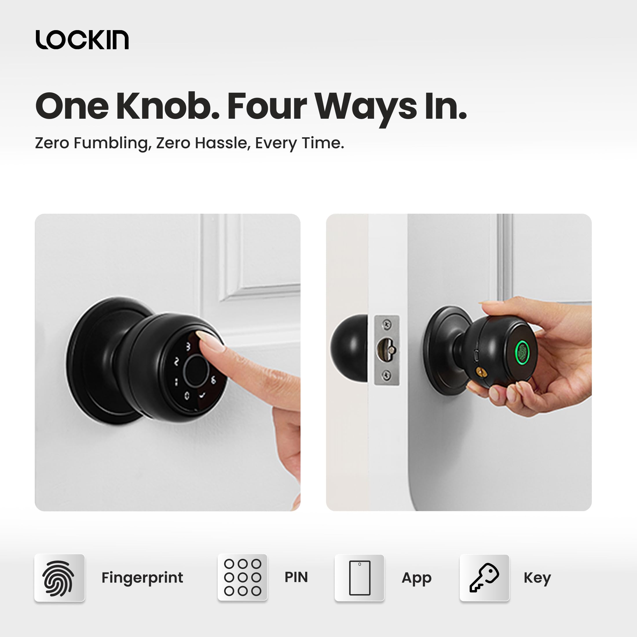 Keyless Fingerprint Door Lock - Smart & Secure -2