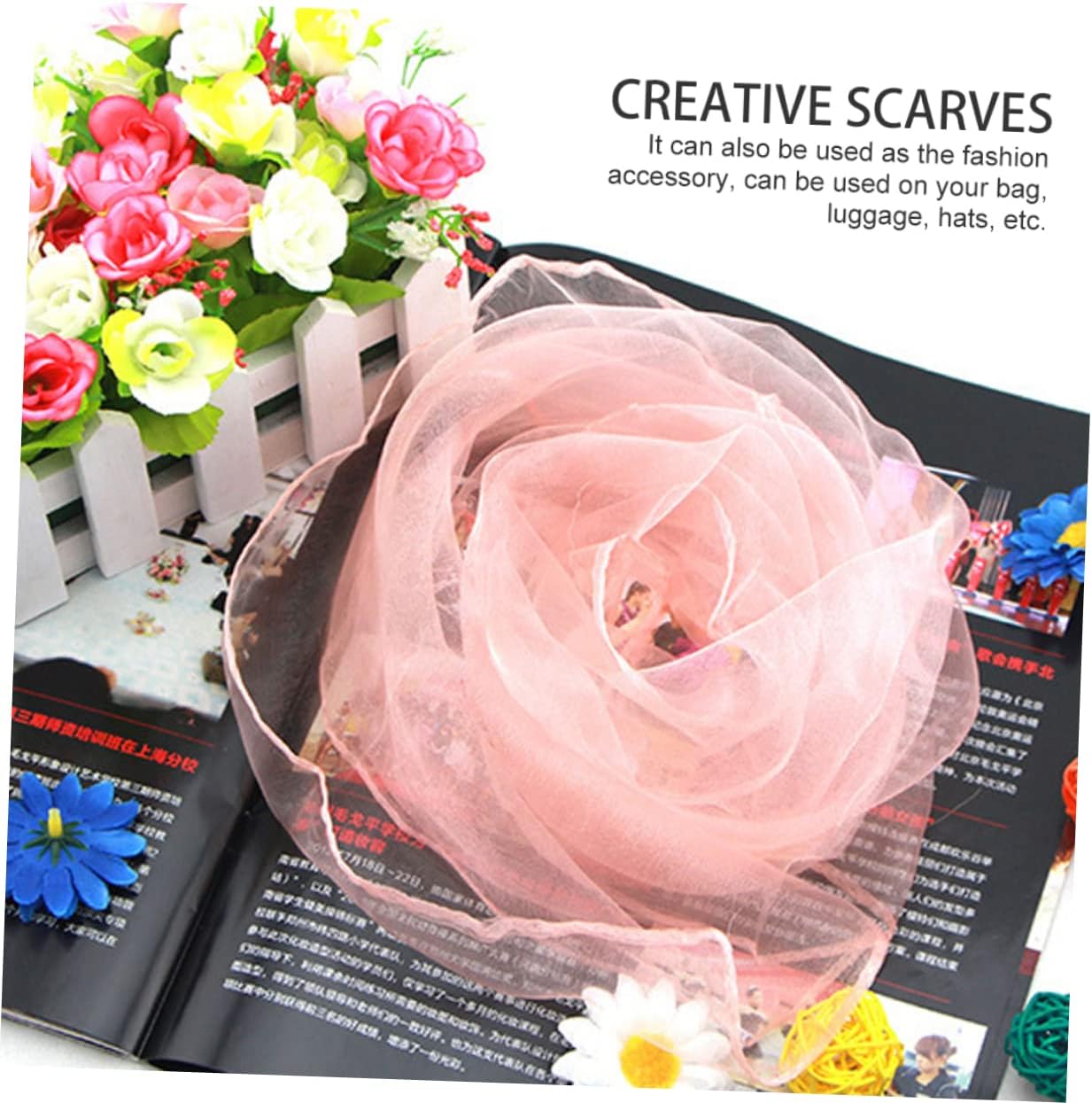 20pcs Kindergarten Scarfs Performance Props Dance Scarves Boys and Girls Decors for Stage Shows