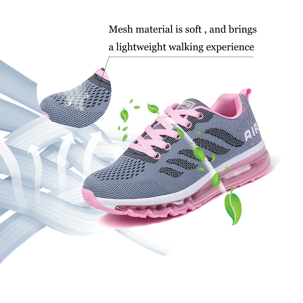 sotirsvs Uomo Donna Air Scarpe Running Sneakers da Ginnastica Corsa Casual da Fitness Scarpe da Tennis Jogging Sportive 34-46 EU
