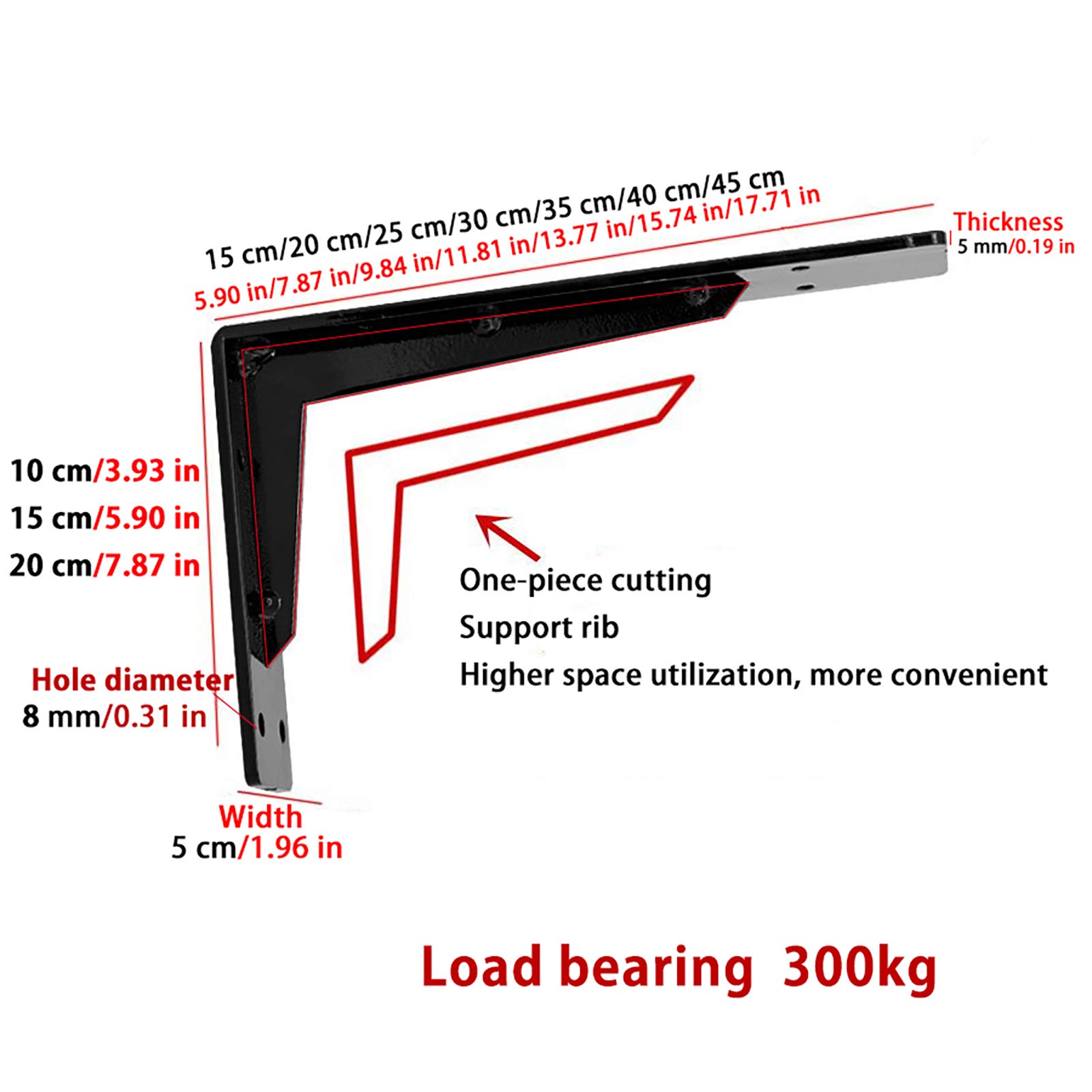 2 Pièces Supports Équerre Murale Équerres Étagère De Fixation