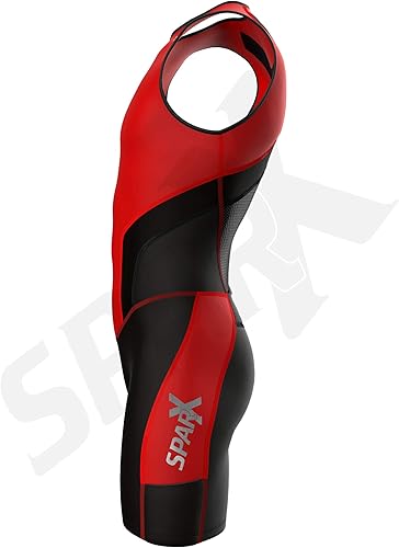 Miniatura 24 de Sparx X - Traje de triatlón para hombre, de carreras, para ciclismo, ciclismo, natación, correr