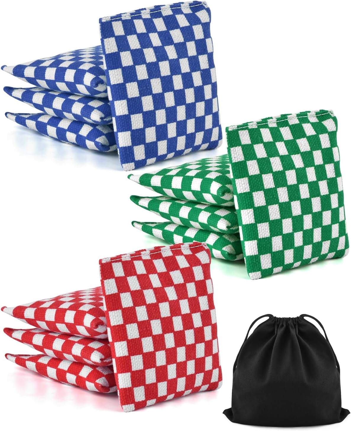 TINDTOP Mini Bean Bags for Tossing - 3.1" x 3.1", Cornhole Outdoor Toss Gaming Colorful Canvas Bean Bags Carnival Games Kids Beanbags Throwing Games for Kids
