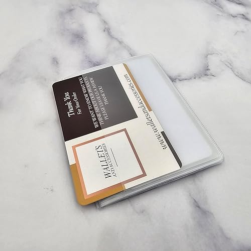 Miniatura 2 de Paquete de 2 carteras insertos de vinilo de plástico transparente para fotos y tarjetero triple 6 páginas, Trifold 6 Página, Trifold 6 Página