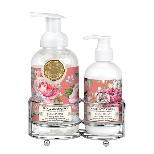 Michel Design Works Carrito de cuidado de manos, peonía rubor