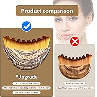 Vista 2 de Cepillo Facial de Contorno Linfático Mejorado, Cepillo de Drenaje Linfático, Masajeador de Drenaje Linfático en Seco, Diseñado ergonómicamente