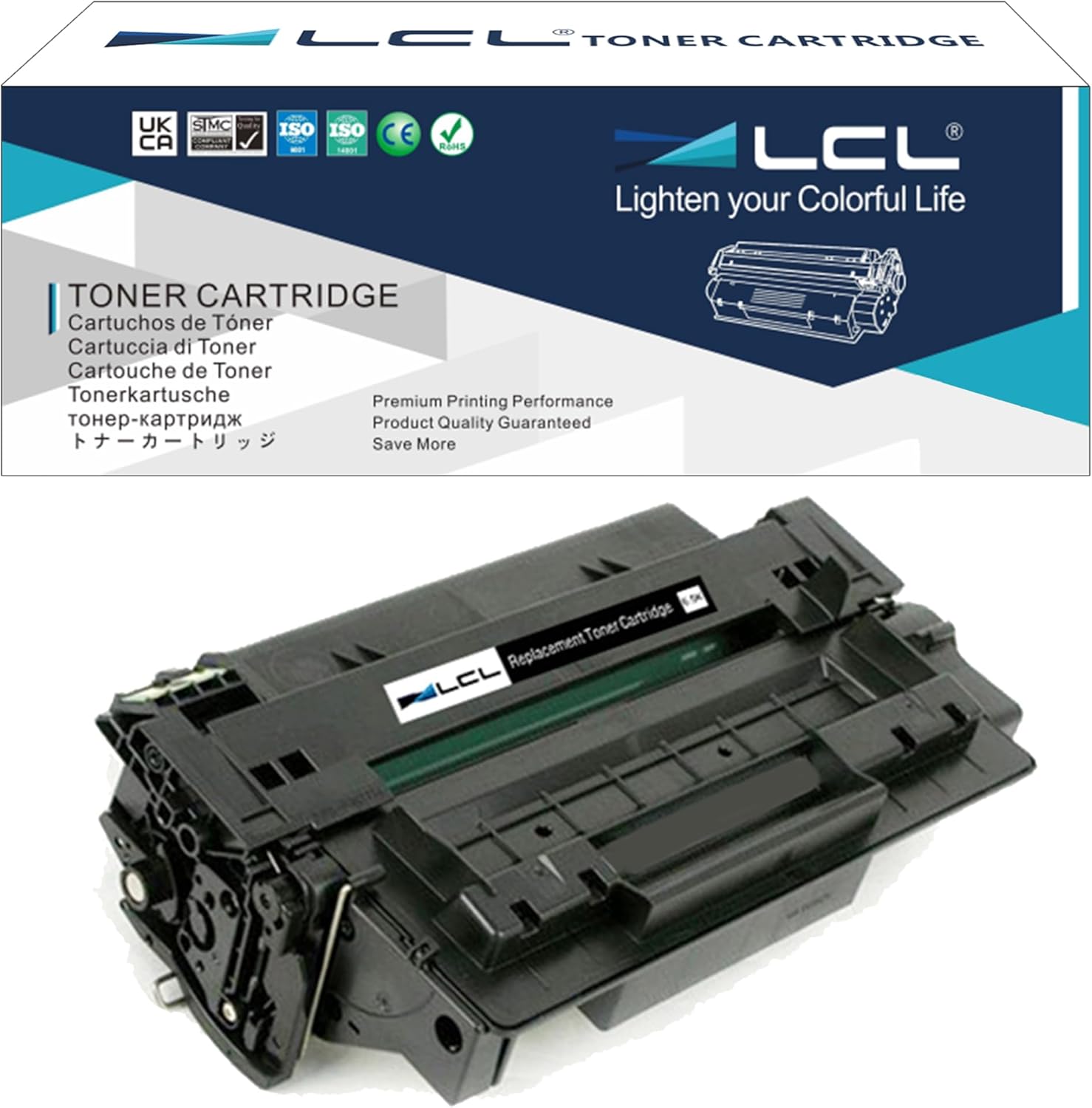 LCL Compatible Toner Cartridge Replacement for HP 51A Q7551A P3005 P3005D P3005N P3005DN P3005X M3027MFP M3027XMFP M3035MFP M3035XS MFP (1-Pack Black)