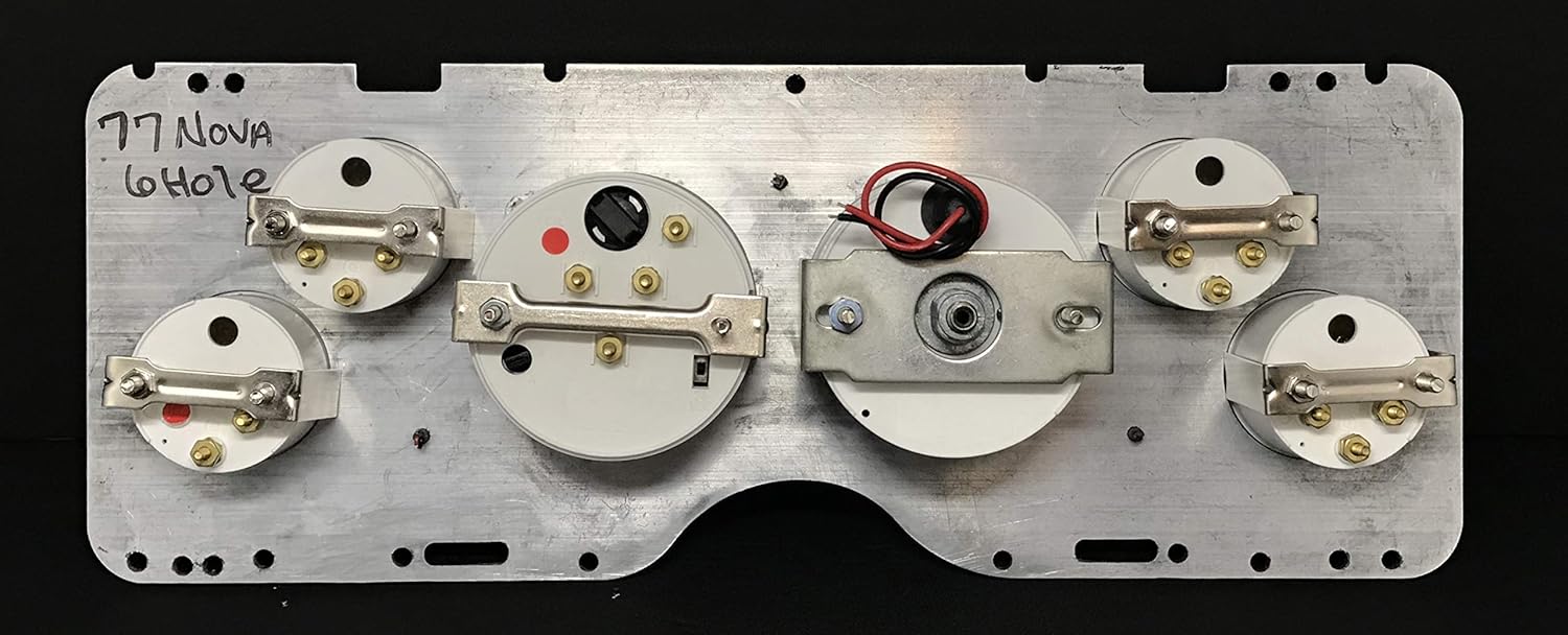 1977 Nova Carl 6 Gauge Dash Cluster Panel Mechanical Tan