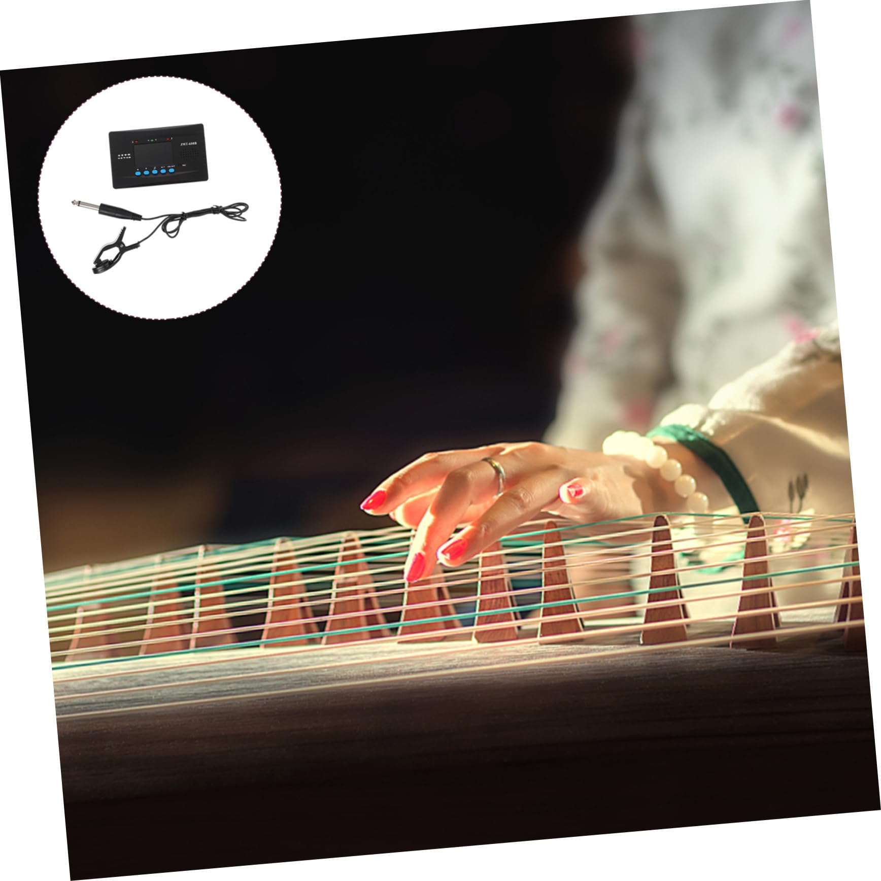 ibasenice 3juegos Afinador De Guzheng Profesional Metrónomo Accesorio Musical Práctico Para Instrumentos De Cuerda