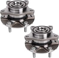 Vista 3 de TRQ - Juego de conjunto de rodamiento y cubo de rueda delantera (2 piezas)