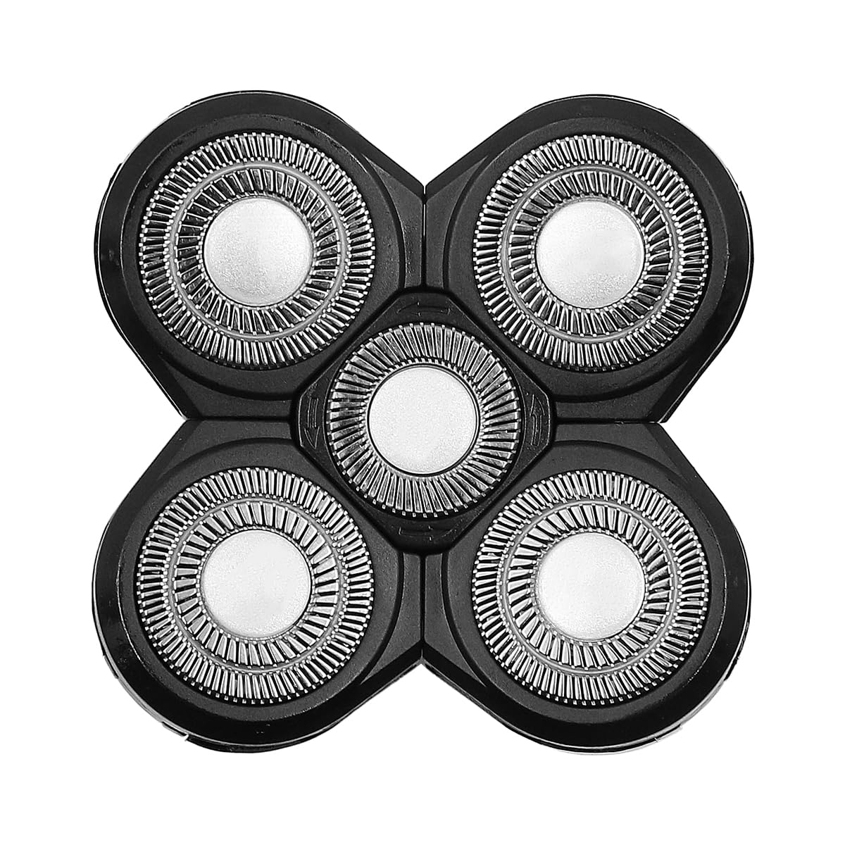 Alnicov Cabezales de afeitadora de 5 Cabezales, Cabezal de Afeitar de Repuesto, Cabezal de Afeitado Giratorio para Hombres, Afeitadora eléctrica, Respaldo fácil de Instalar