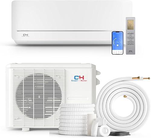 Miniatura 9 de Cooper &amp; Hunter 6,000 BTU, 115 V, 21.5 SEER2 Sistema de aire acondicionado y calefacción Mini Split Serie MIA Bomba de calor inversor precargada con