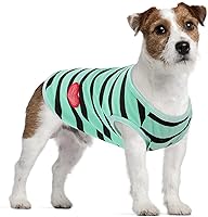 Vista 31 de Camiseta a rayas para perros y gatos, chaleco de algodón para primavera, verano, para mascotas, adecuada para mascotas pequeñas y medianas