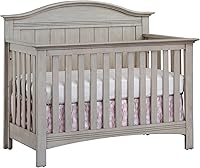 Soho Baby Chandler 4-in-1 Convertible Crib Stone Wash - Greenguard Gold Certified Sustainable Wood Nursery Essential