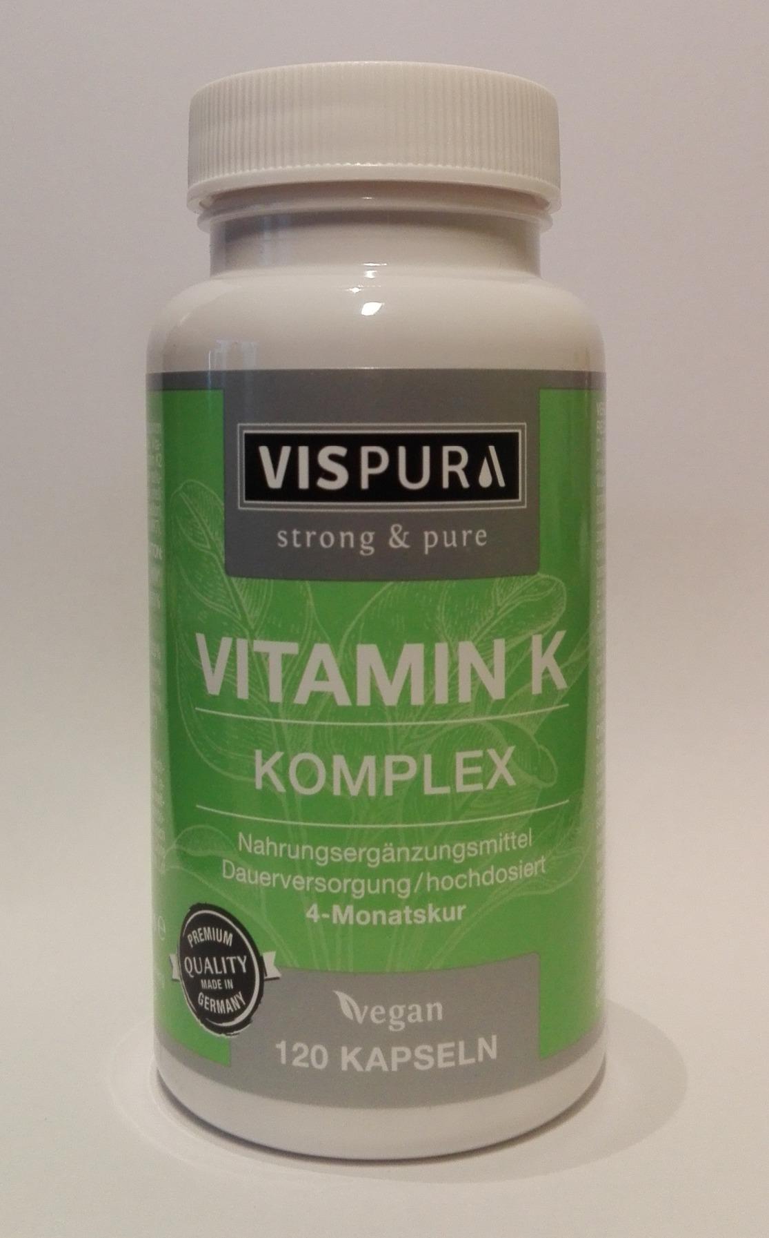 Vitamin K Komplex hochdosiert & vegan, K1 1.000 mcg + K2 Menaquinon (1.