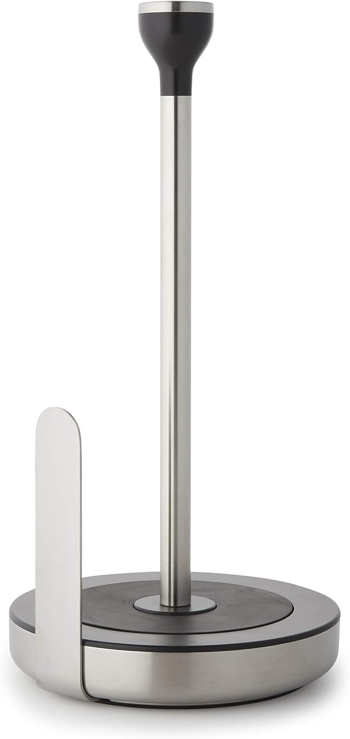 KitchenAid KE950MLBAA Paper Towel Holder, Stainless Steel, Black