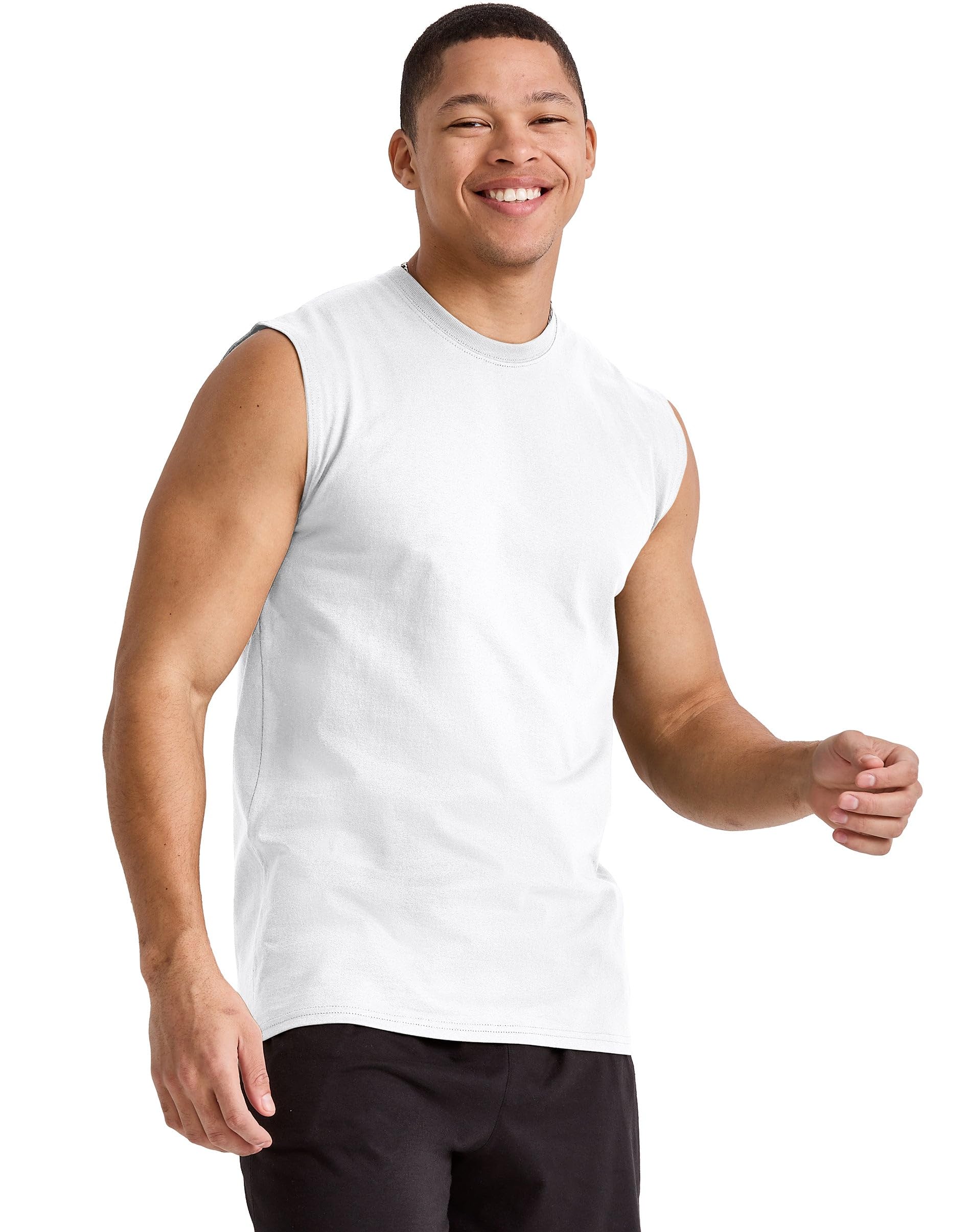 Débardeur sans manches Hanes homme col rond poids moyen
