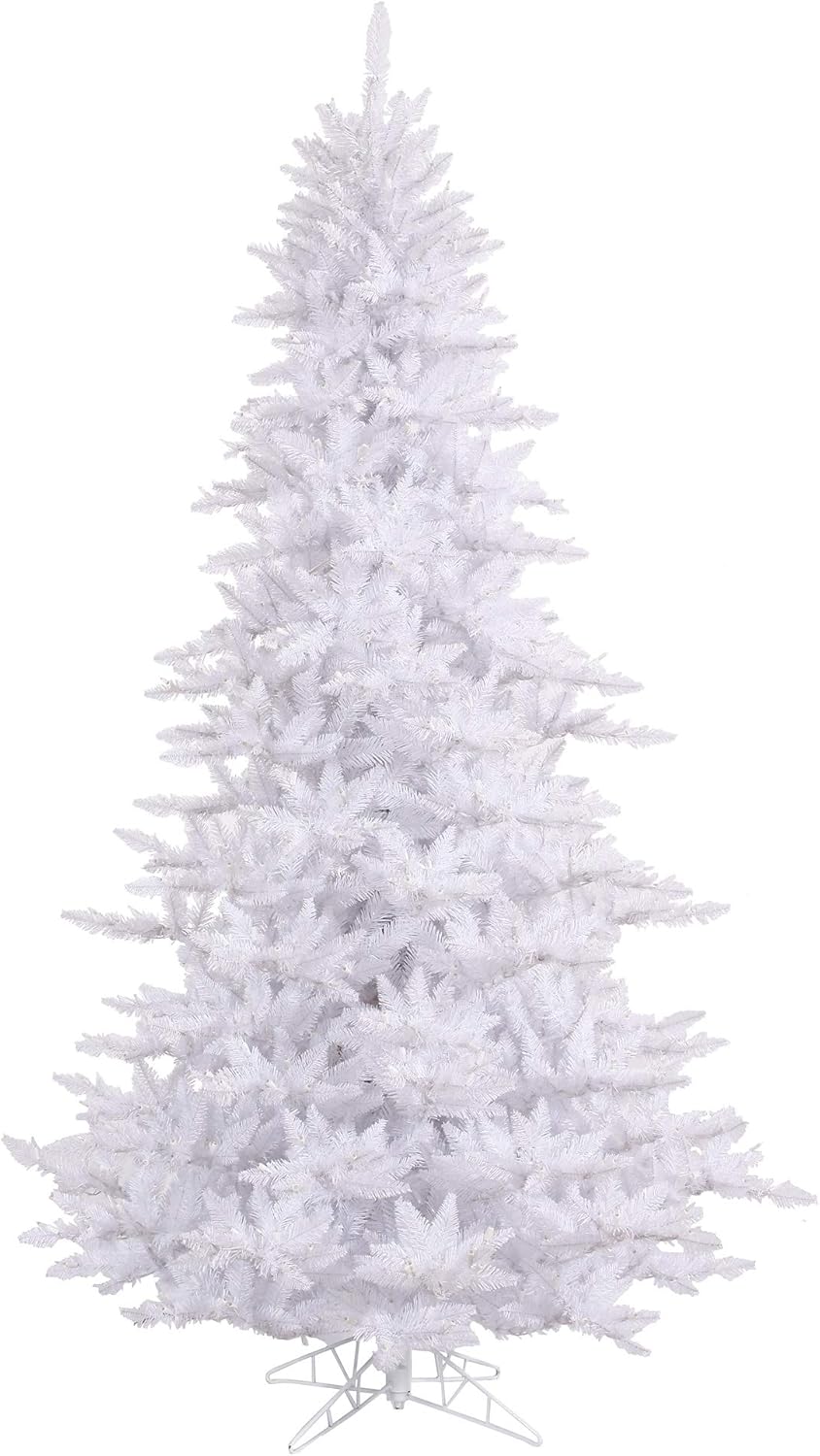 Vickerman 7.5' White Fir Artificial Christmas Tree Unlit, Seasonal Indoor Home Decor