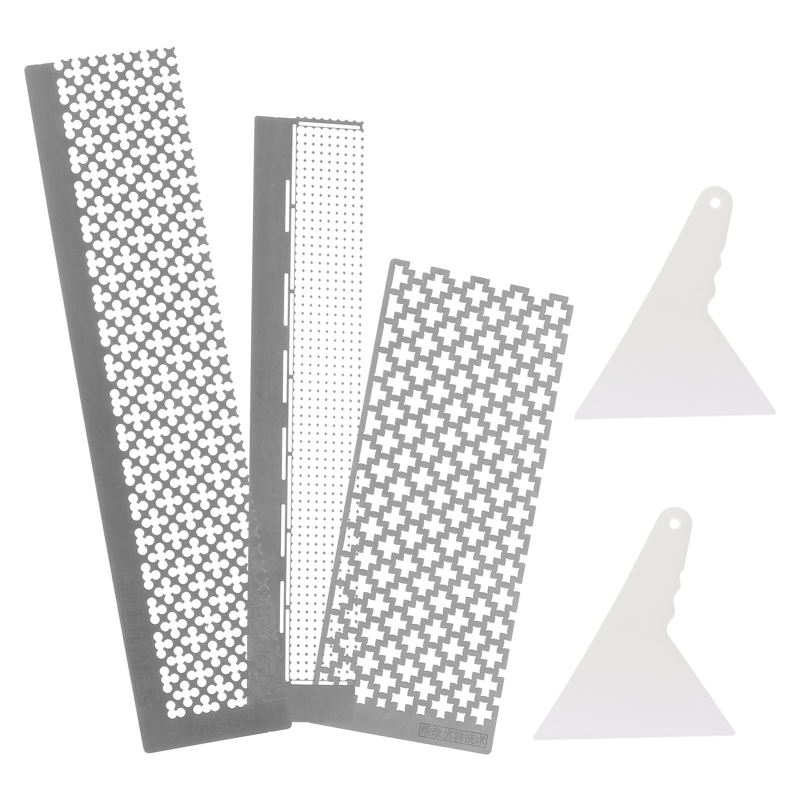 Grattoir pour dessin diamant et règle de broderie en acier inoxydable durable
