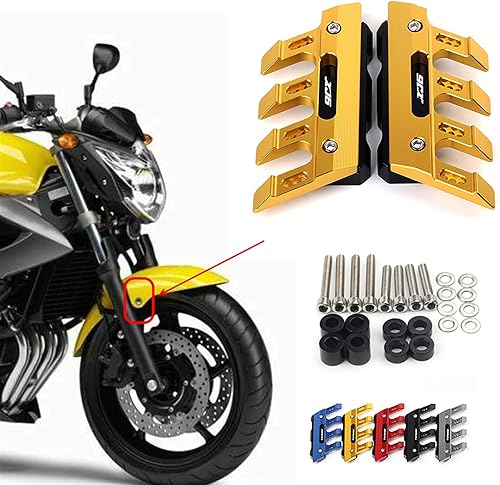 Vista 8 de Accesorios de motocicleta, protección contra caídas, guardabarros delantero, guardabarros, deslizadores de aluminio CNC para Yamaha Xj6 XJ6 XJ 6