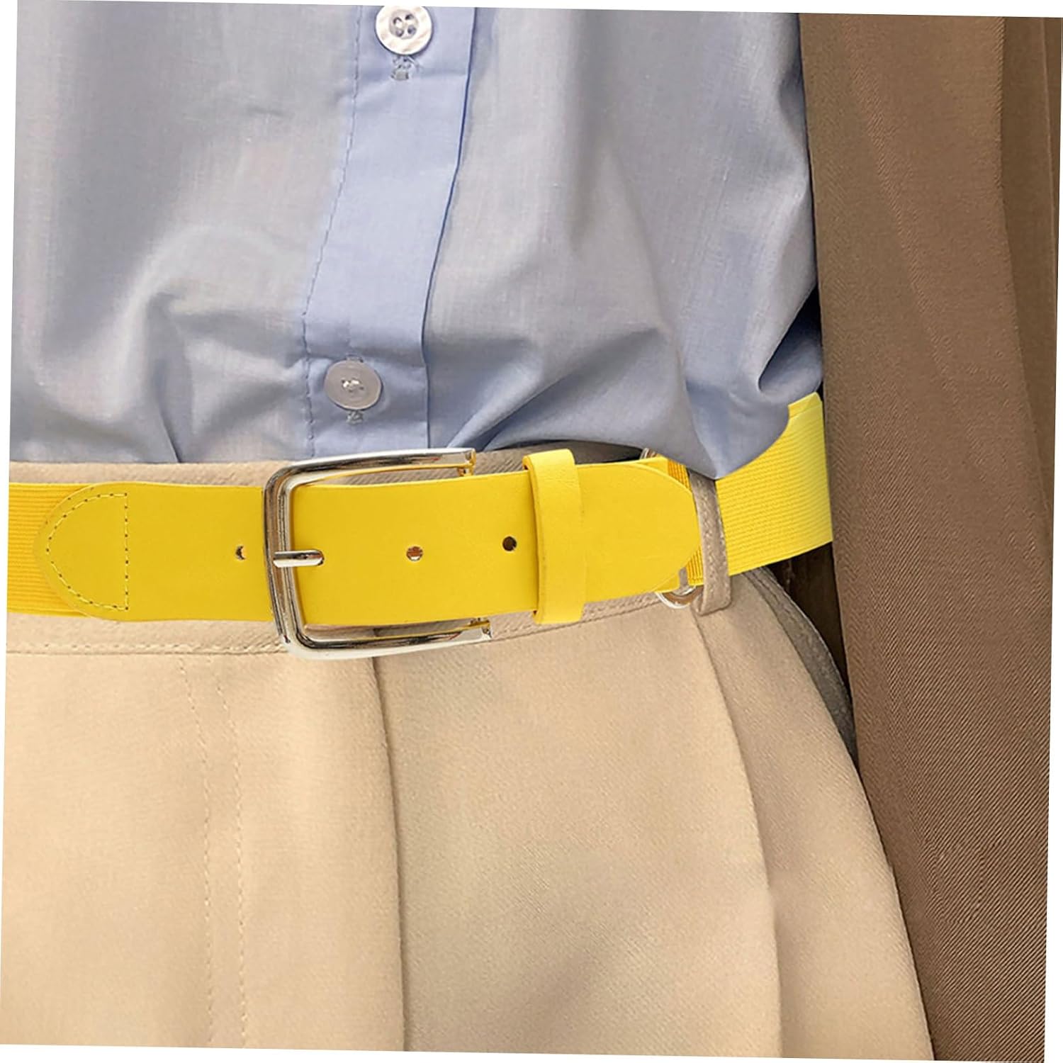 Toddmomy 2pcs Elastic Baseball Belt Softball Belt for Girls Women Youth Wide Adjustable Stretch Sports Random Color