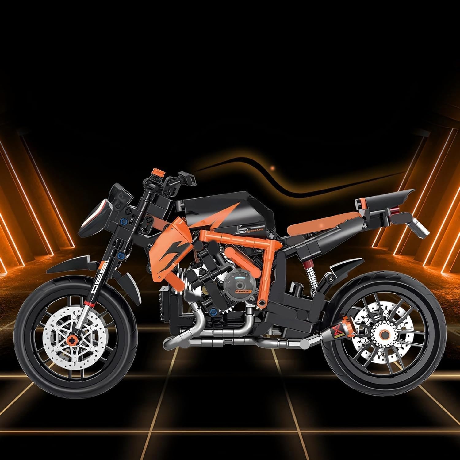 CIJINAY Technic, set di mattoncini per moto Superduke 1290R, 579 mattoncini per modellini tecnici, MOC, supermoto, giocattolo da costruzione, regalo per bambini e adulti
