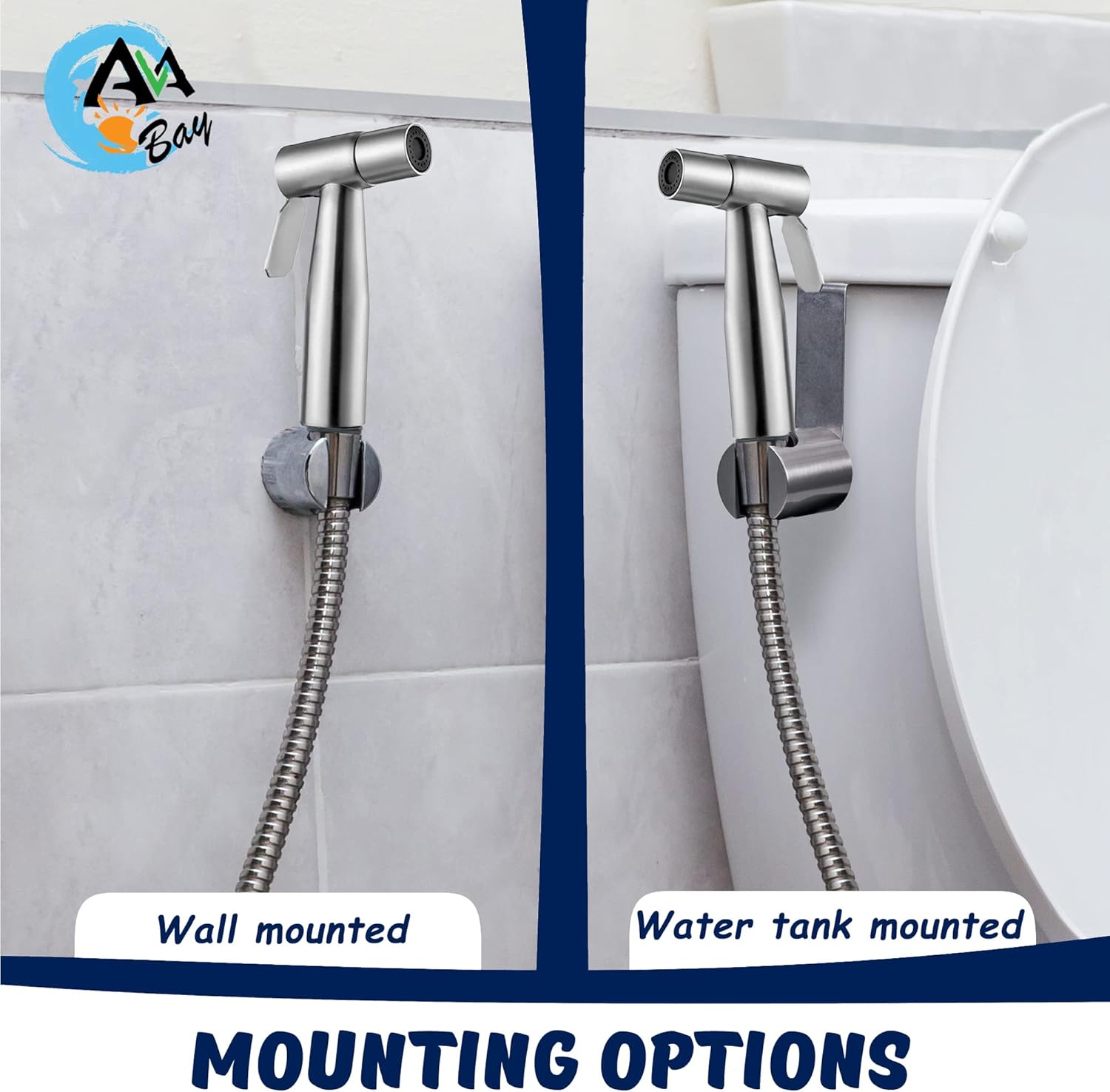 AVAbay Faucet Sprayer - Bidet Sprayer for Toilet - Warm Water Diaper Sprayer with 80" Hose - Handheld Attachment for Sink Hose Sprayer - - 