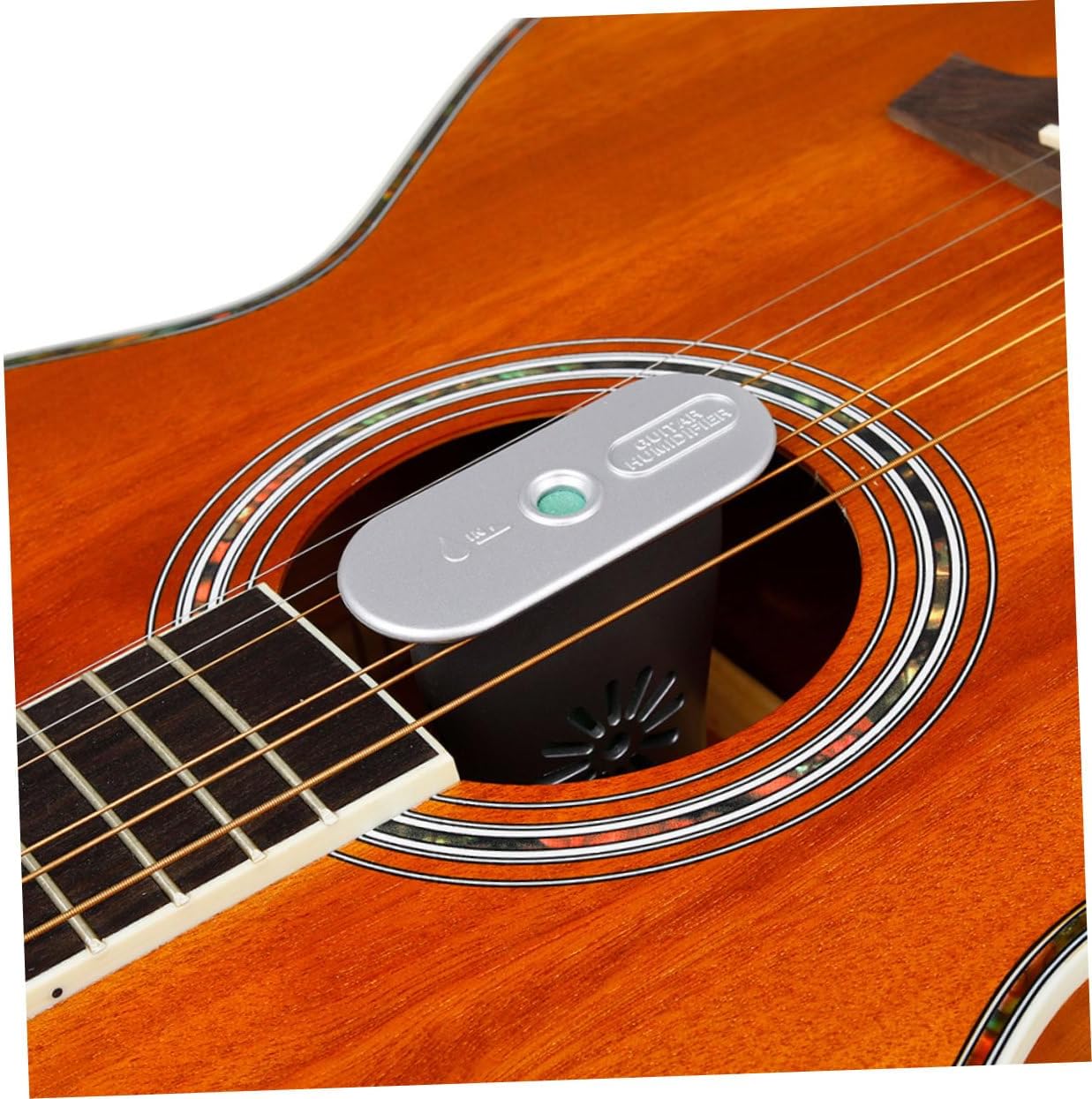 Guitar Humidifier with Sponge for Acoustic Guitar 1 Pcs White