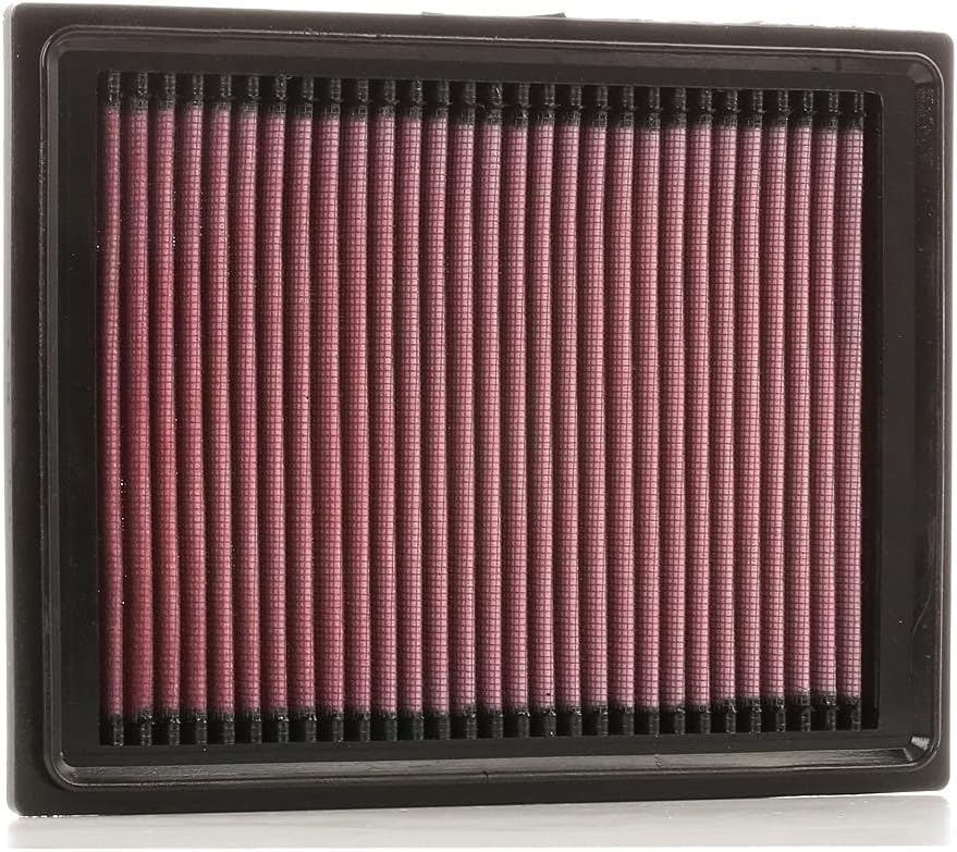 K&N High-Flow Original Lifetime Engine Air Filter: Increase Power & Acceleration, Washable, Premium, Replacement Car Air Filter: Compatible with 2005-2019 Chevy(Corvette) 33-2305