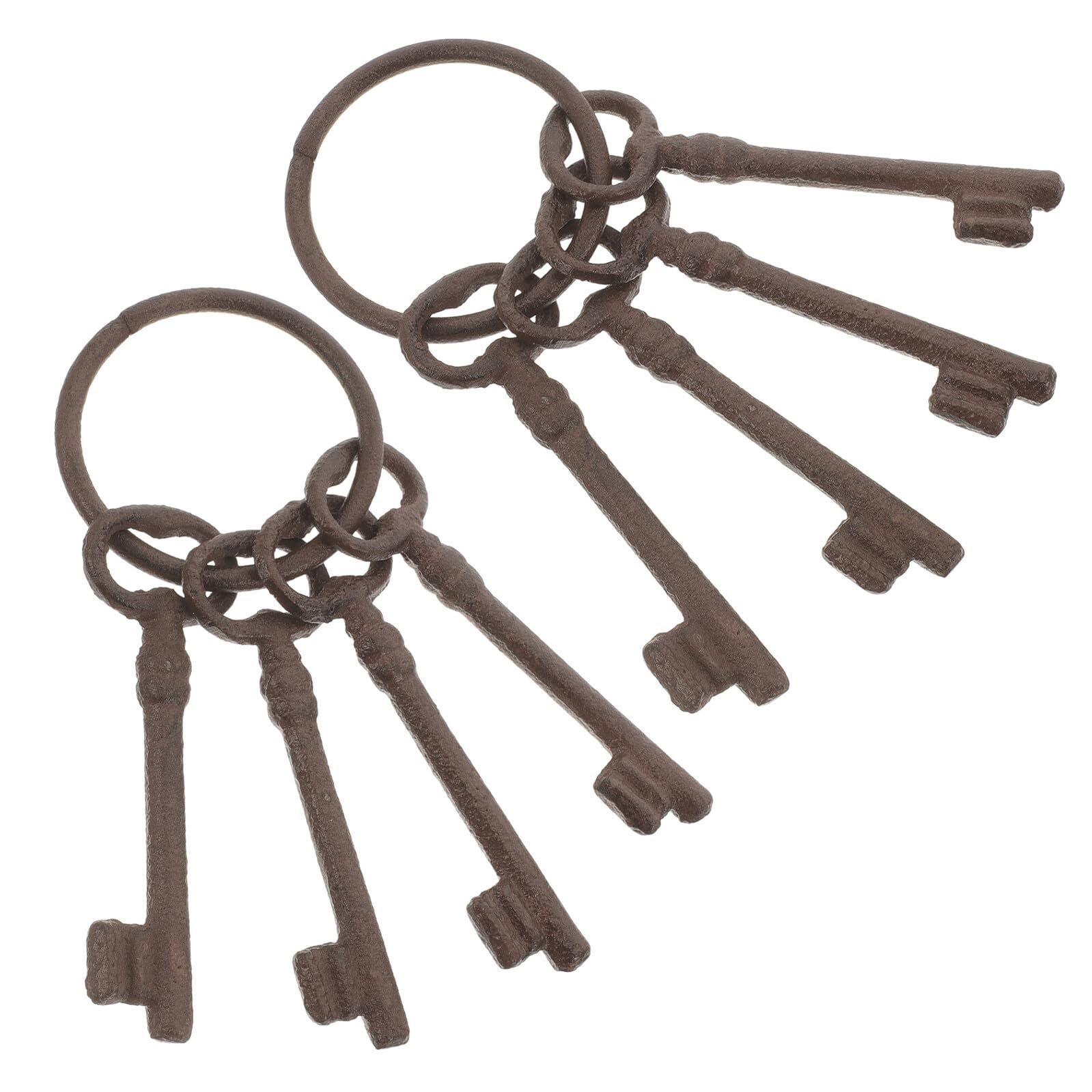 Clés décoratives en fonte médiévale et style gothique antique (lot de 2) pour maison rustique