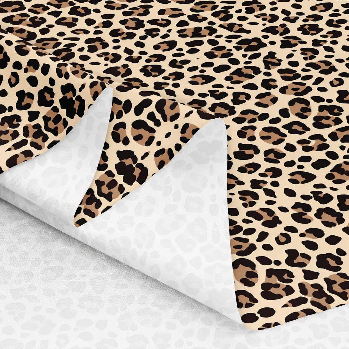 Homewish Tan Luxury Leopard Fabric by The Yard Dzikie Zwierzę Gepard Nadruk Flanelowa Tkanina Safari Cheetah Drukowana Tkanina Tapicerka, Nierozciągliwa Motyw Dzikich Zwierząt Miękkie Tkaniny